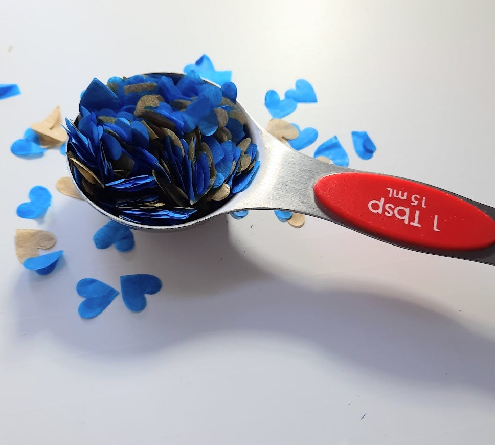 Biodegradable Wedding Confetti -  Red and White