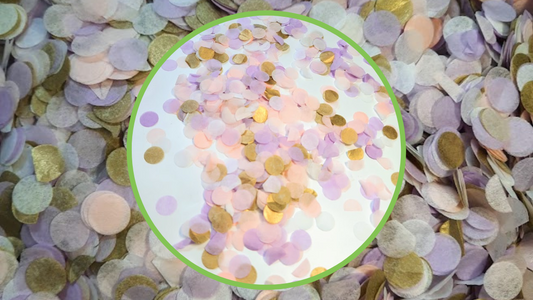 Biodegradable Wedding Confetti - Blush, White, Lilac and Gold