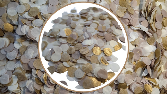 Biodegradable Wedding Confetti -  Gold, Cream and Beige