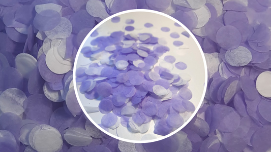 Biodegradable Wedding Confetti -  Lavender and White