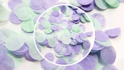 Biodegradable Wedding Confetti - Lavender and Mint Green