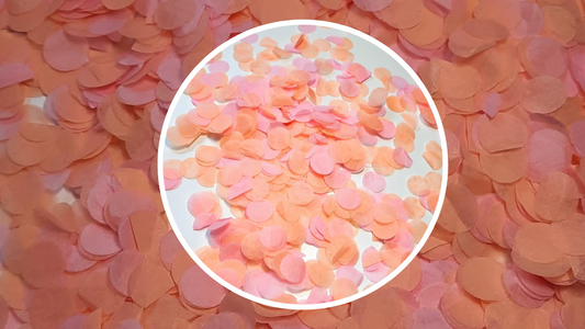 Biodegradable Wedding Confetti - Pale Pink and Peach