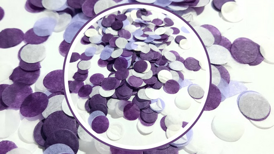 Biodegradable Wedding Confetti -  Purple, Lavender and Silver