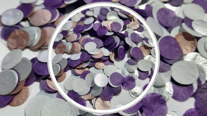 Biodegradable Wedding Confetti -  Rose Gold, Purple and Silver