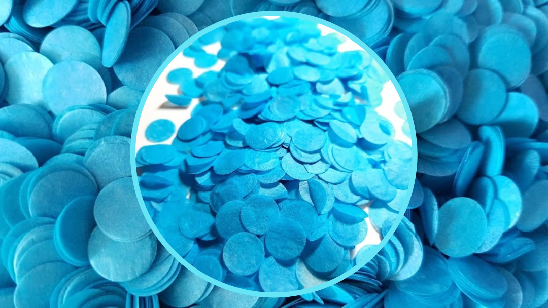 Biodegradable Wedding Confetti - Turquoise Blue