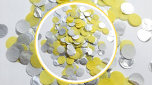 Load image into Gallery viewer, Biodegradable Wedding Confetti - Yellow and Silver