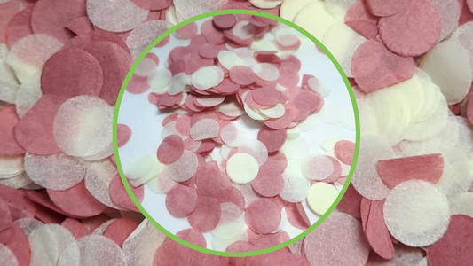 Biodegradable Wedding Confetti -  Rose Pink and Cream