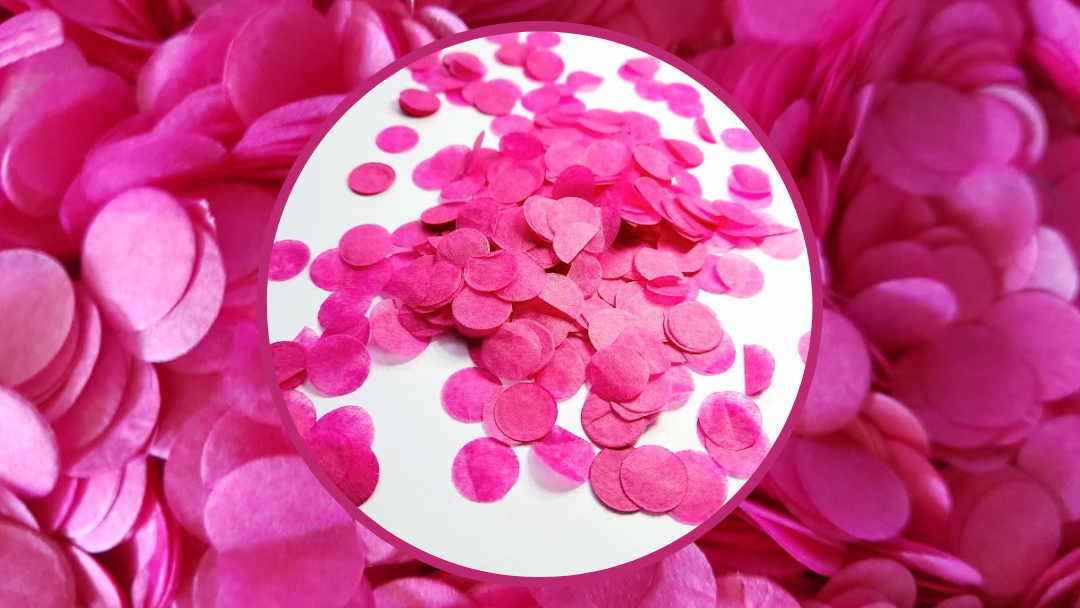 Biodegradable Wedding Confetti - Fuchsia Pink