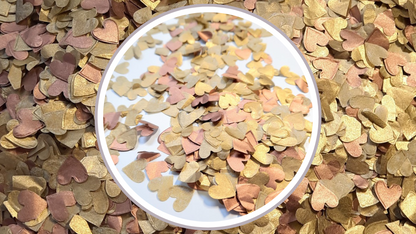 Biodegradable Wedding Confetti -  Gold and Copper