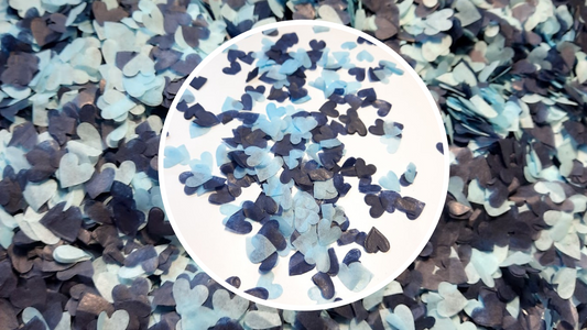 Biodegradable Wedding Confetti - Navy Blue and Pale Blue