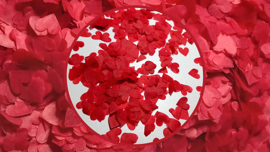 Biodegradable Wedding Confetti -  Red