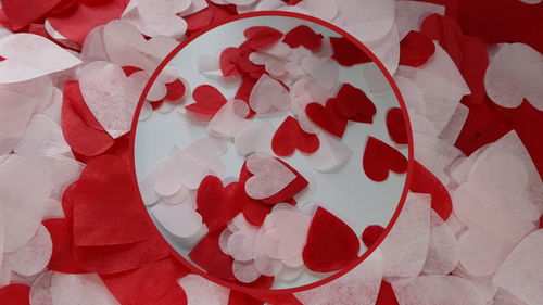 Biodegradable Wedding Confetti -  Red and Baby Pink