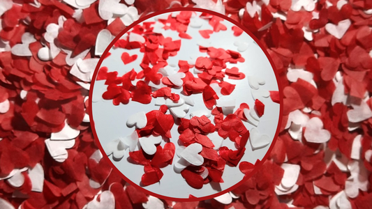 Biodegradable Wedding Confetti -  Red and White