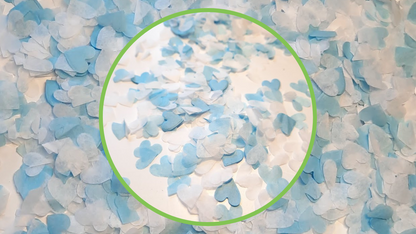 Eco Biodegradable Baby Shower Baby Feet Confetti - Pale Blue & White