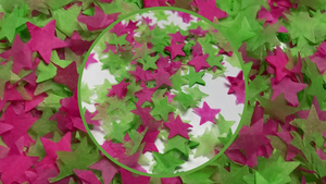 Biodegradable Wedding Confetti - Fuchsia Pink and Apple Green