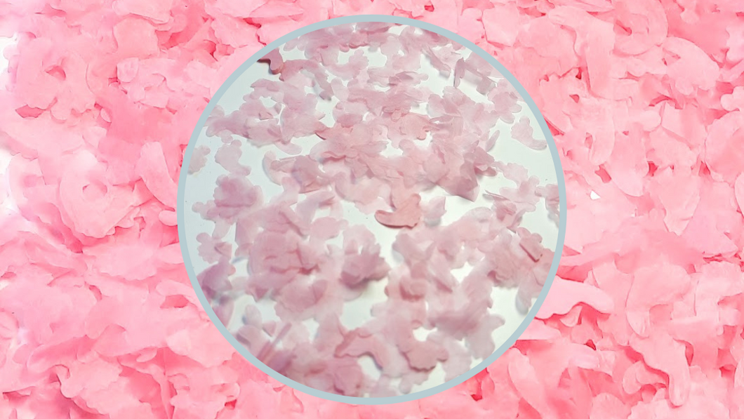 Eco Biodegradable Baby Shower Baby Feet Confetti - Pale Pink
