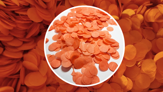 Biodegradable Wedding Confetti - Orange