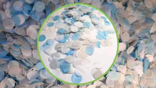 Biodegradable Wedding Confetti - Pale Blue, White and Light Grey