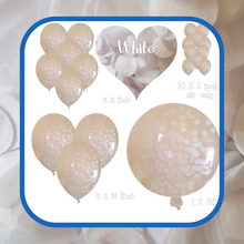 Load image into Gallery viewer, Biodegradable Confetti Filled Balloons - White