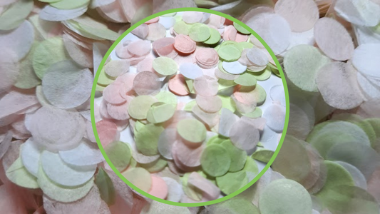 Biodegradable Wedding Confetti -  Sage Green, White and Blush